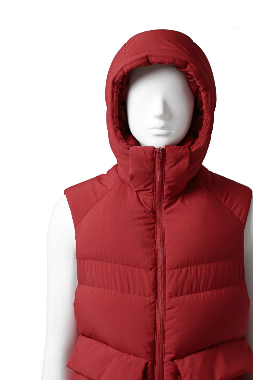 Y-3 Yohji Yamamoto M CLASSIC PUFFY DOWN VEST (RED) - Image 10