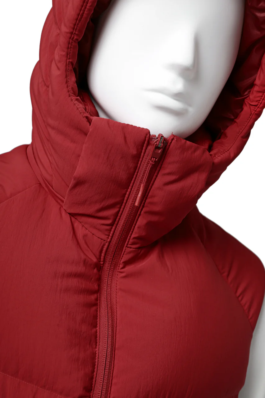 Y-3 Yohji Yamamoto M CLASSIC PUFFY DOWN VEST (RED) - Image 12