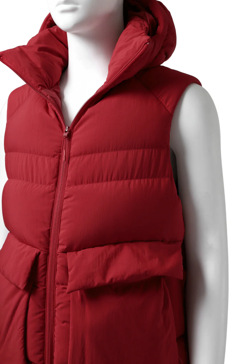 Y-3 Yohji Yamamoto M CLASSIC PUFFY DOWN VEST (RED) - Image 16