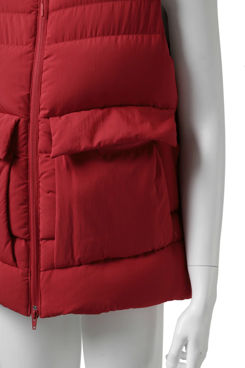 Y-3 Yohji Yamamoto M CLASSIC PUFFY DOWN VEST (RED) - Image 17