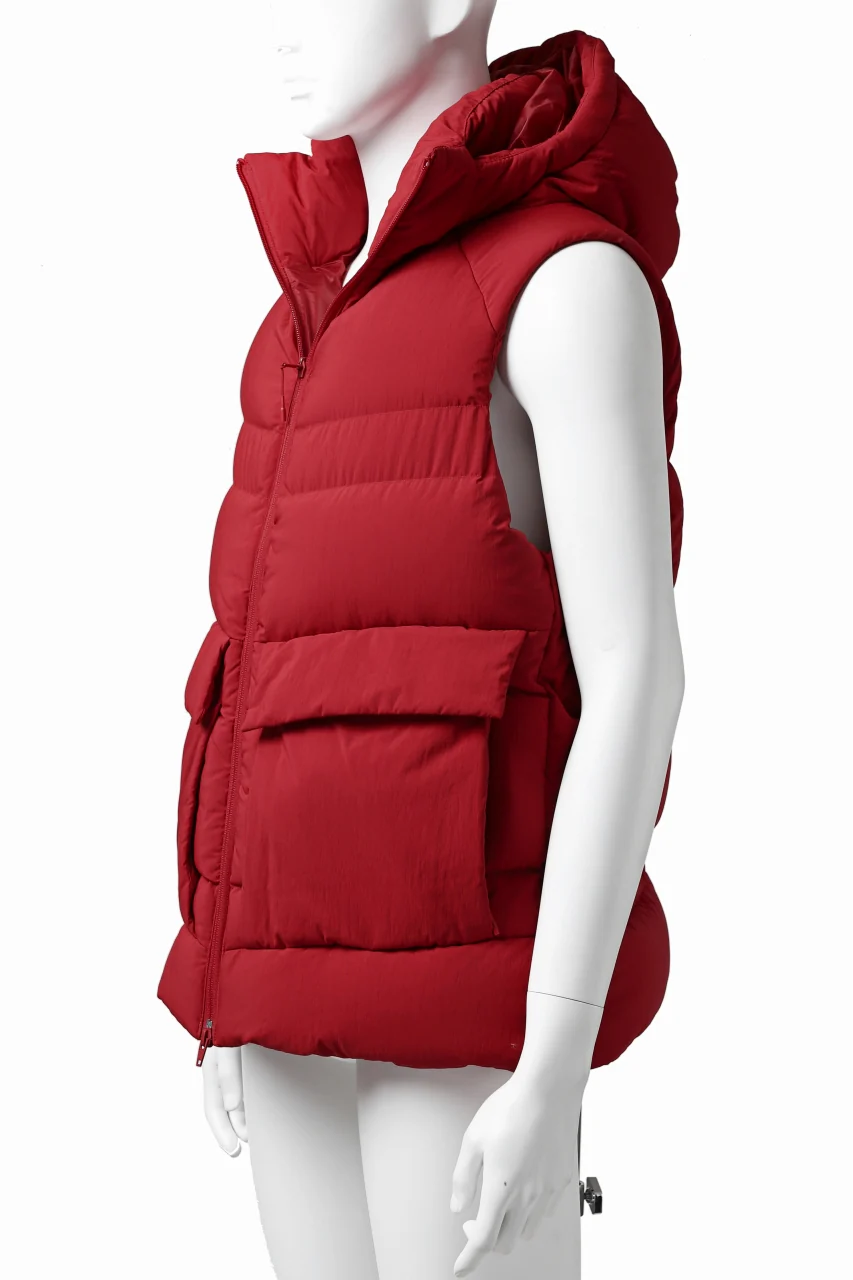 Y-3 Yohji Yamamoto M CLASSIC PUFFY DOWN VEST (RED) - Image 2