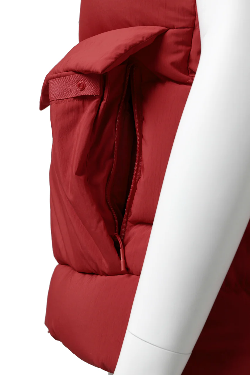 Y-3 Yohji Yamamoto M CLASSIC PUFFY DOWN VEST (RED) - Image 21