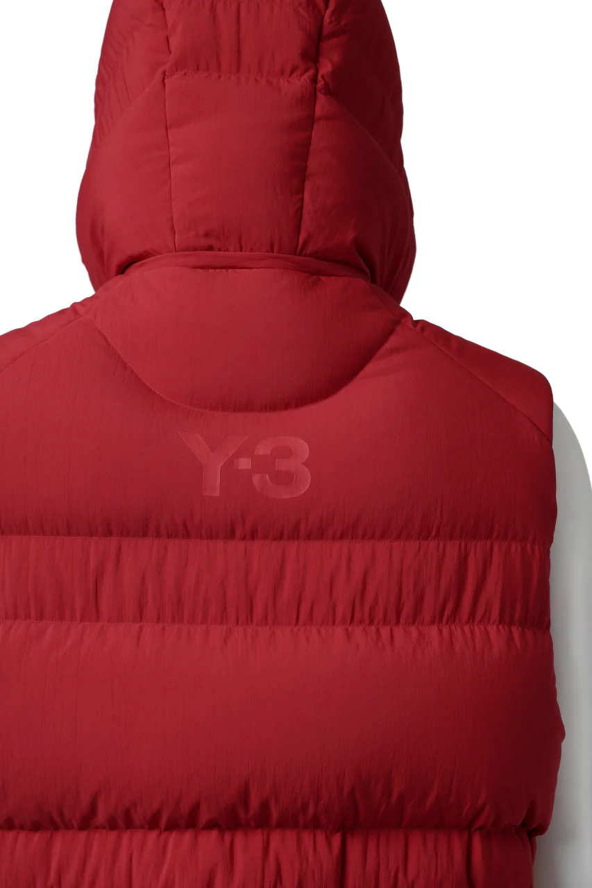Y-3 Yohji Yamamoto M CLASSIC PUFFY DOWN VEST (RED) - Image 23