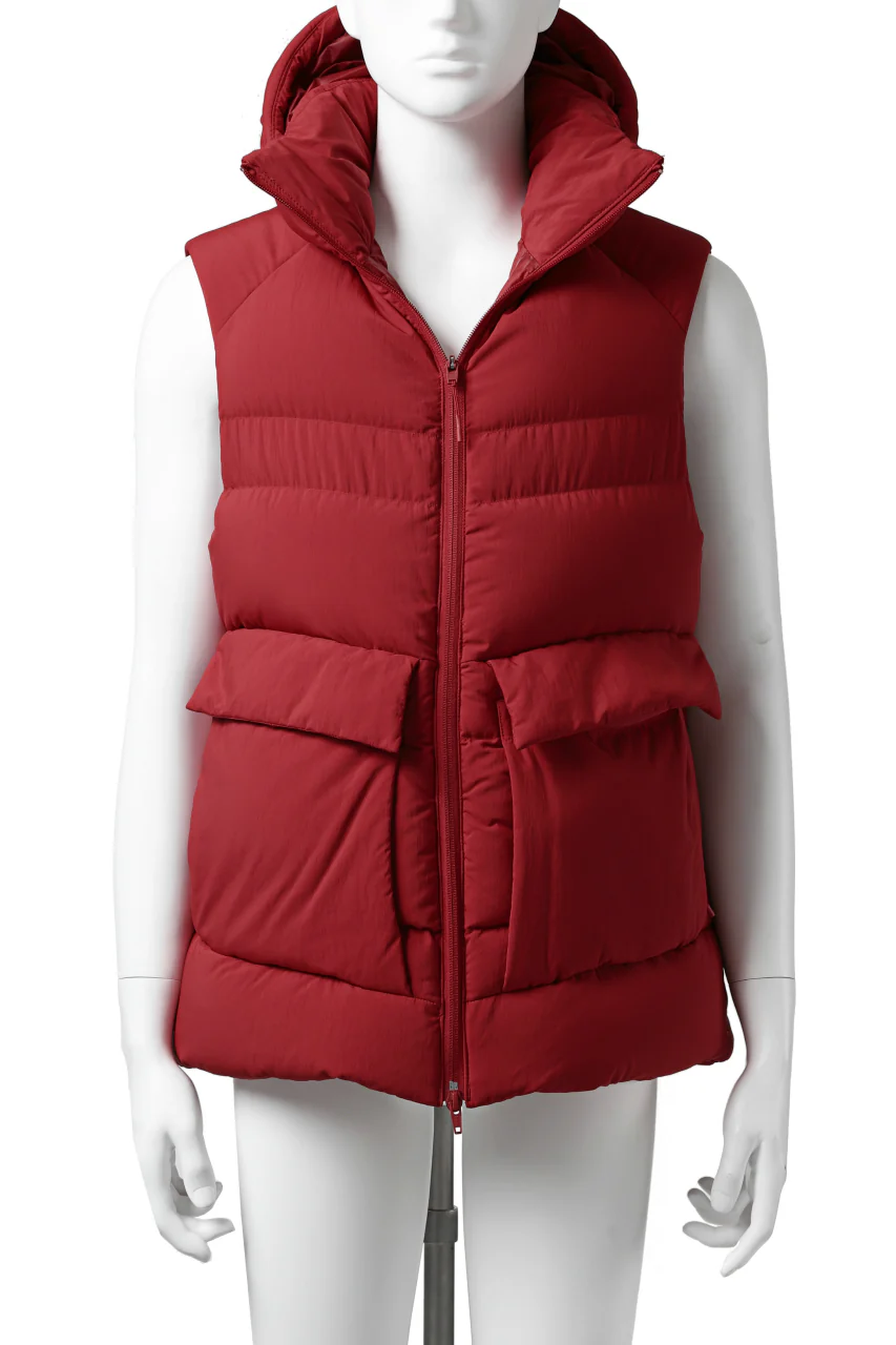 Y-3 Yohji Yamamoto M CLASSIC PUFFY DOWN VEST (RED) - Image 3