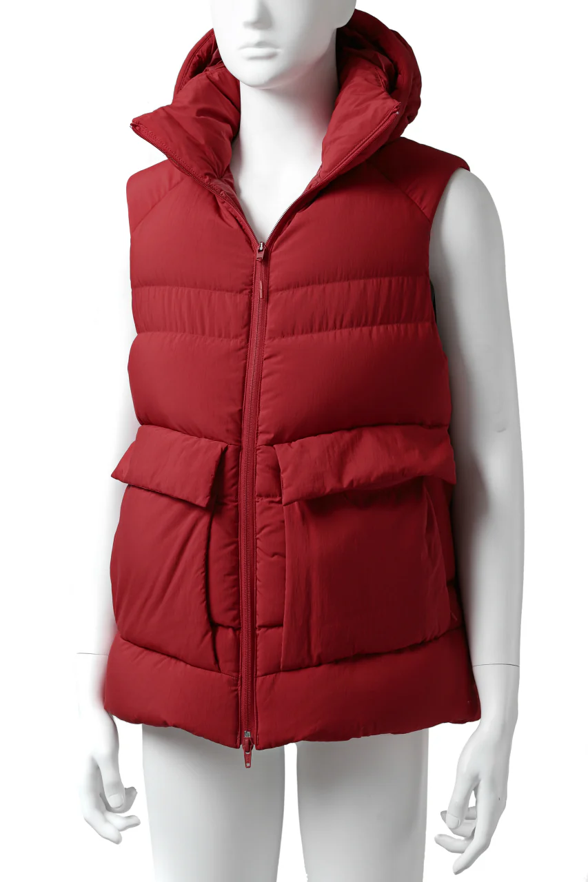 Y-3 Yohji Yamamoto M CLASSIC PUFFY DOWN VEST (RED) - Image 4