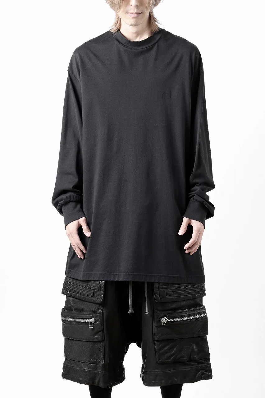 Y-3 Yohji Yamamoto MOCK NECK L/S TEE / BETTER SCJ (BLACK) - Image 14