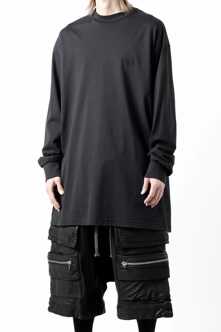 Y-3 Yohji Yamamoto MOCK NECK L/S TEE / BETTER SCJ (BLACK) - Image 16