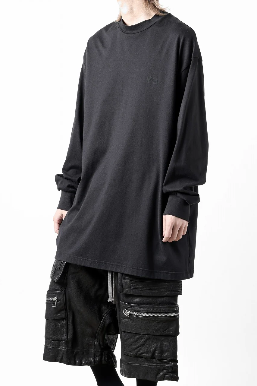 Y-3 Yohji Yamamoto MOCK NECK L/S TEE / BETTER SCJ (BLACK) - Image 17