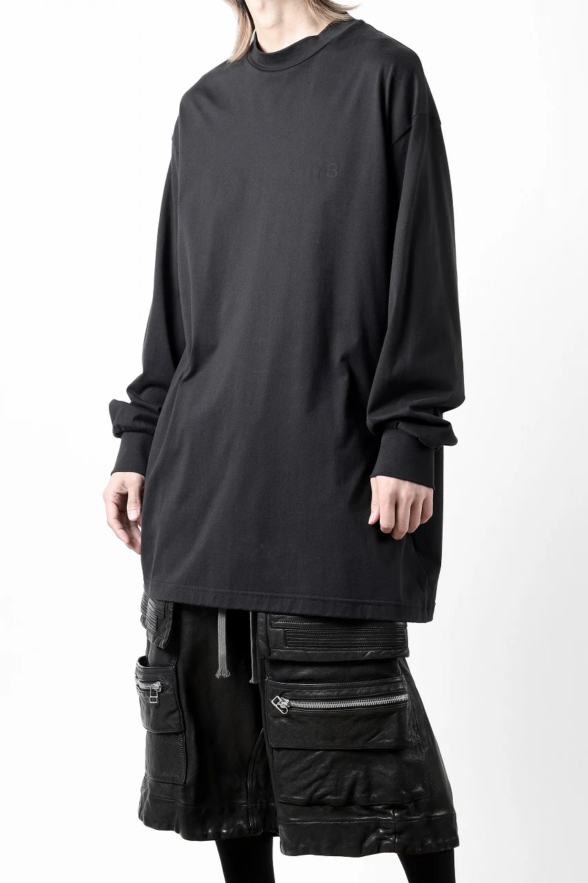 Y-3 Yohji Yamamoto MOCK NECK L/S TEE / BETTER SCJ (BLACK) - Image 18