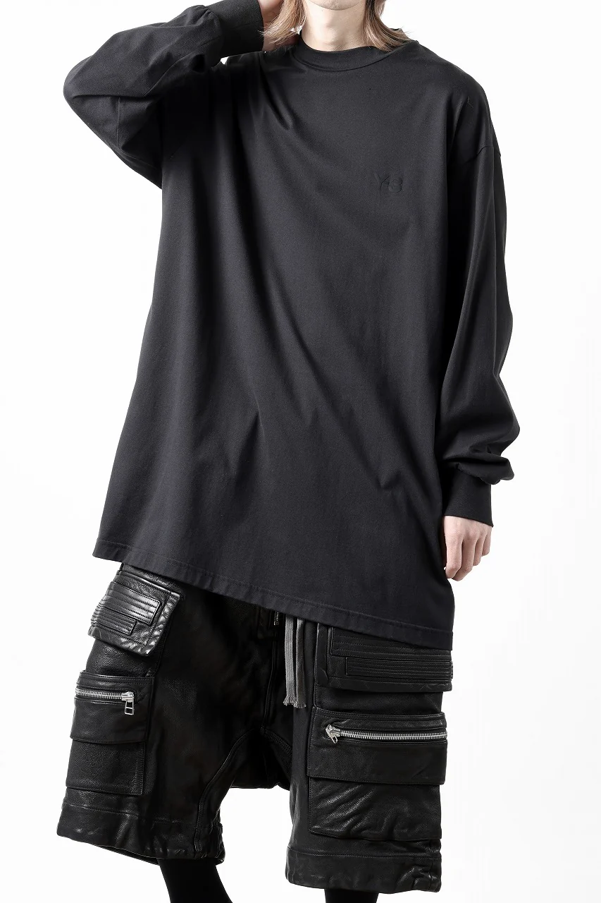 Y-3 Yohji Yamamoto MOCK NECK L/S TEE / BETTER SCJ (BLACK) - Image 19