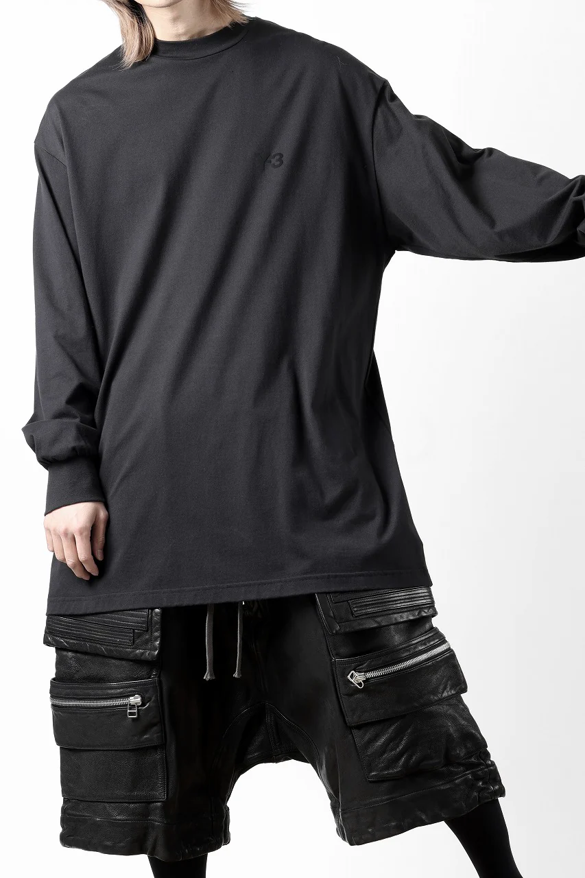 Y-3 Yohji Yamamoto MOCK NECK L/S TEE / BETTER SCJ (BLACK) - Image 20