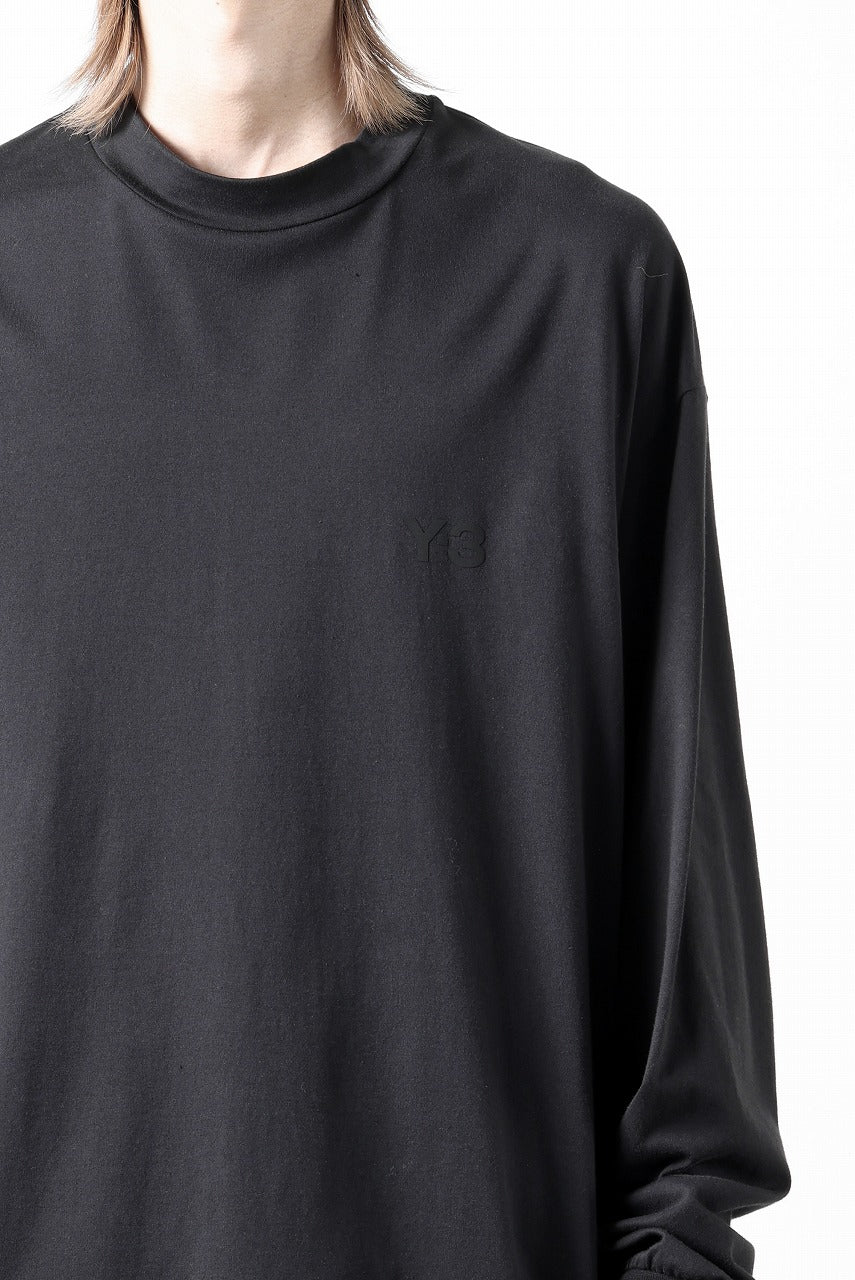 Y-3 Yohji Yamamoto MOCK NECK L/S TEE / BETTER SCJ (BLACK) - Image 23