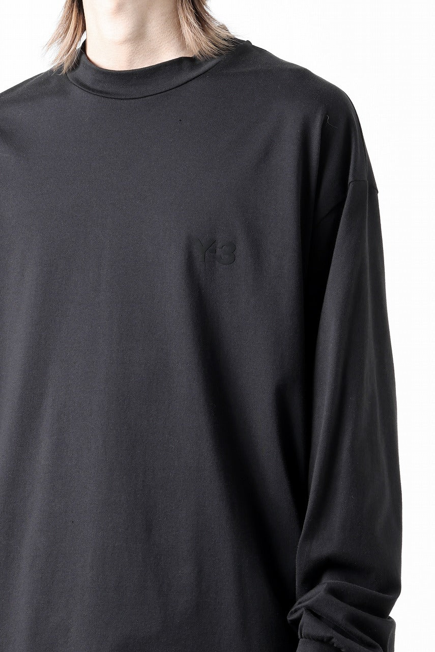 Y-3 Yohji Yamamoto MOCK NECK L/S TEE / BETTER SCJ (BLACK) - Image 25