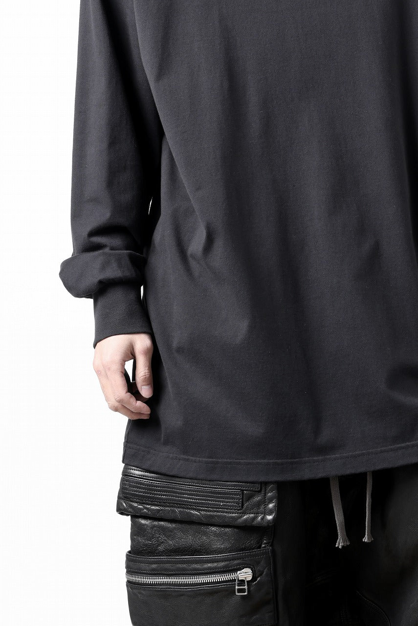 Y-3 Yohji Yamamoto MOCK NECK L/S TEE / BETTER SCJ (BLACK) - Image 27