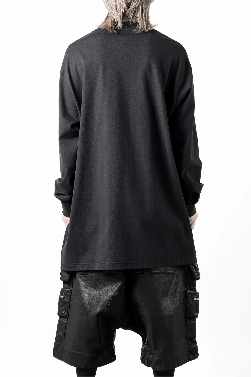 Y-3 Yohji Yamamoto MOCK NECK L/S TEE / BETTER SCJ (BLACK) - Image 4