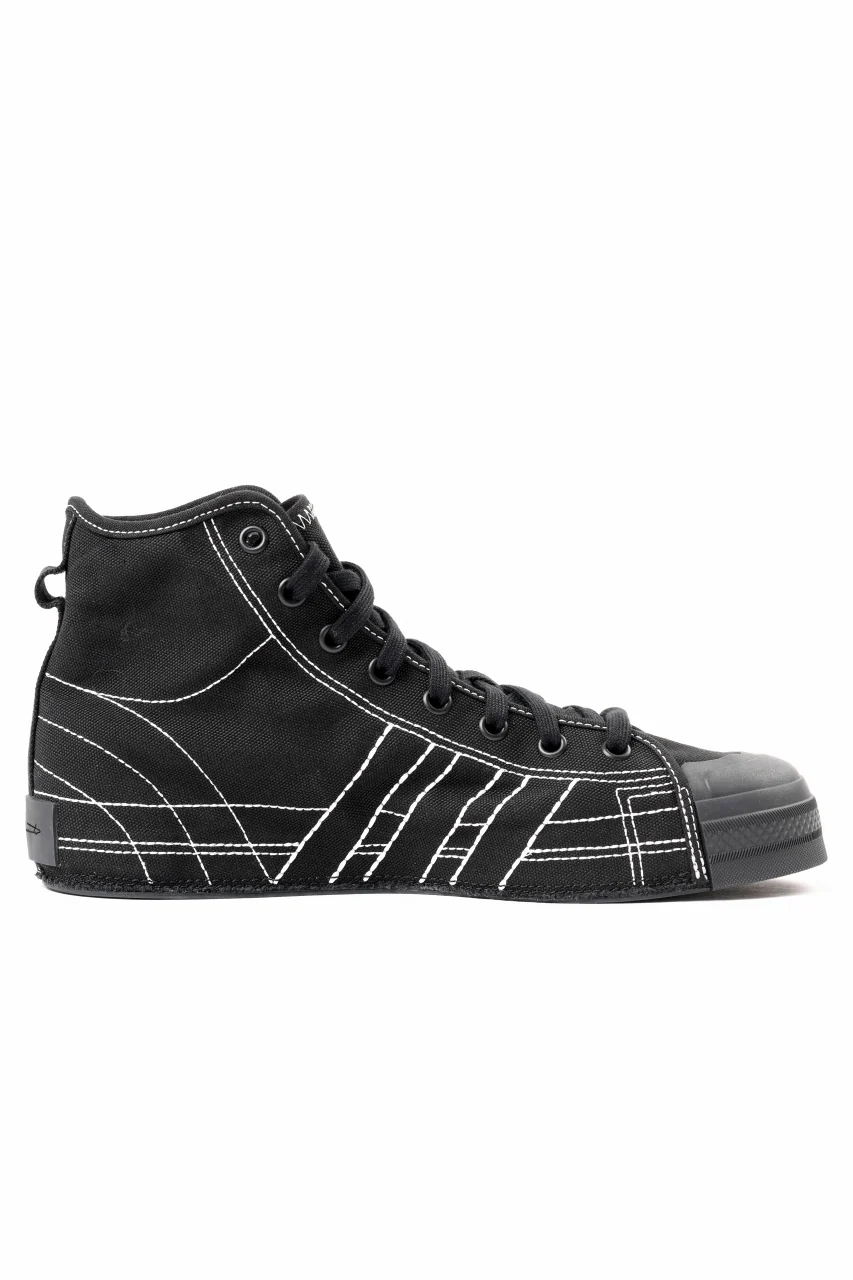 Y-3 Yohji Yamamoto NIZZA HIGH CUT SNEAKER (BLACK) - Image 2