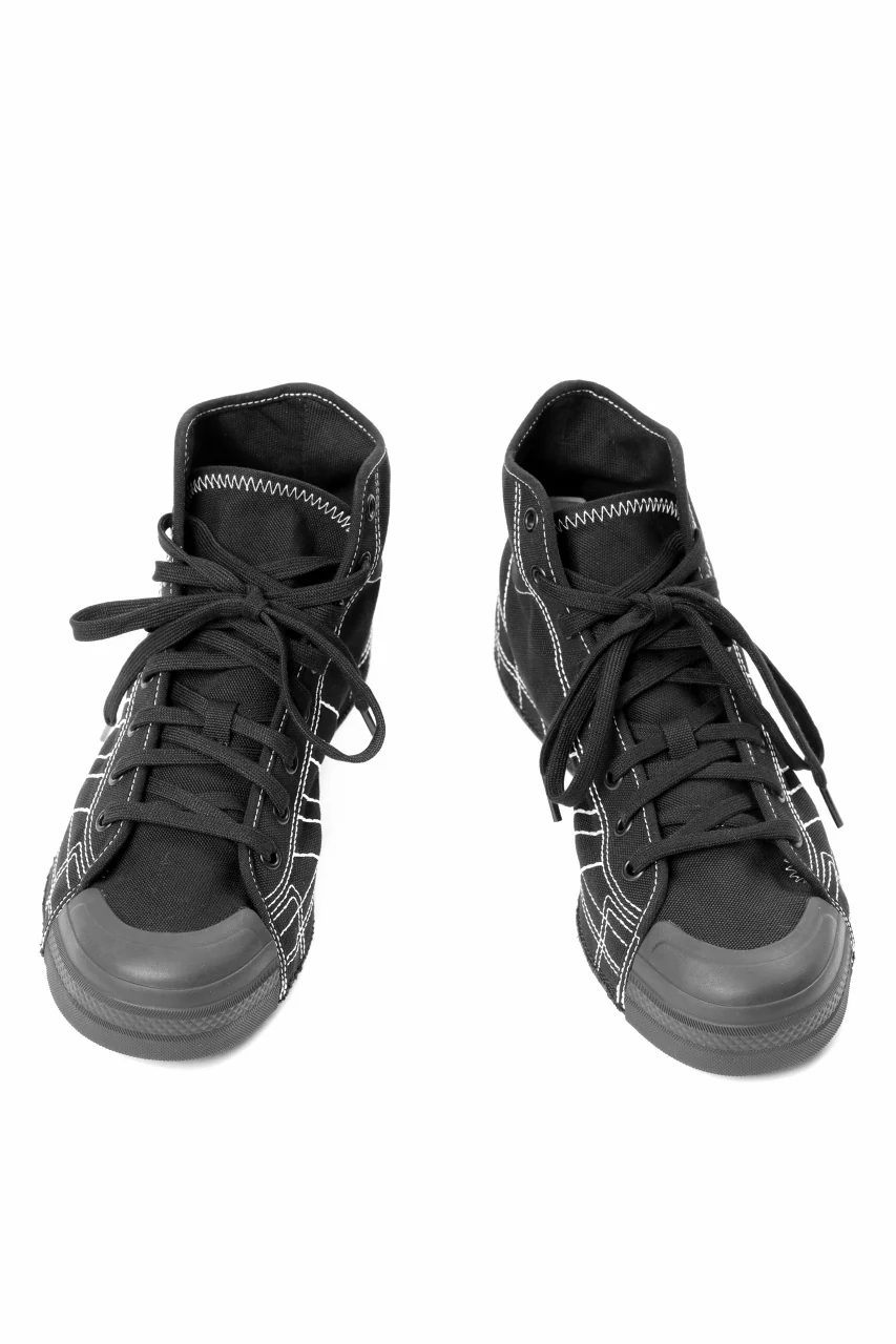 Y-3 Yohji Yamamoto NIZZA HIGH CUT SNEAKER (BLACK) - Image 6