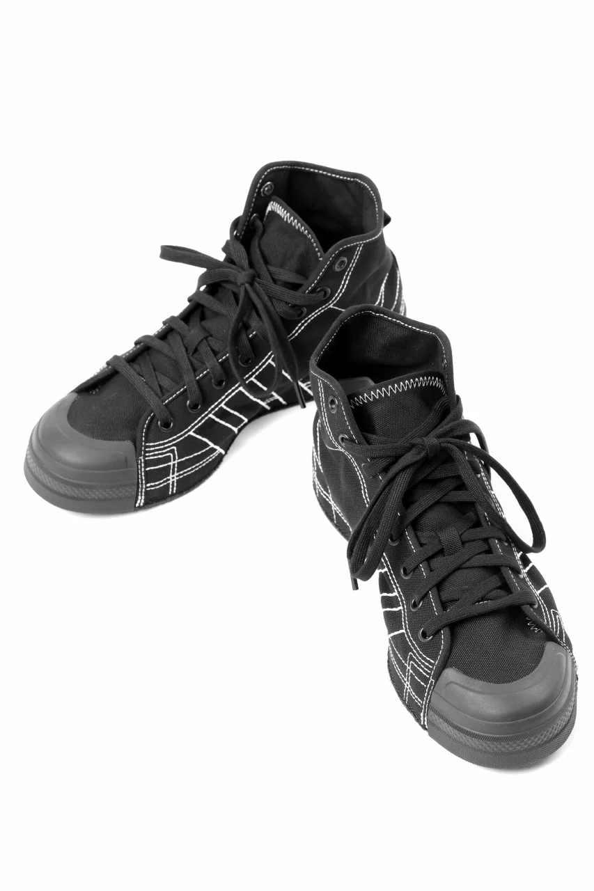 Y-3 Yohji Yamamoto NIZZA HIGH CUT SNEAKER (BLACK) - Image 8