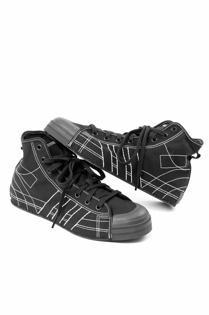 Y-3 Yohji Yamamoto NIZZA HIGH CUT SNEAKER (BLACK) - Image 9