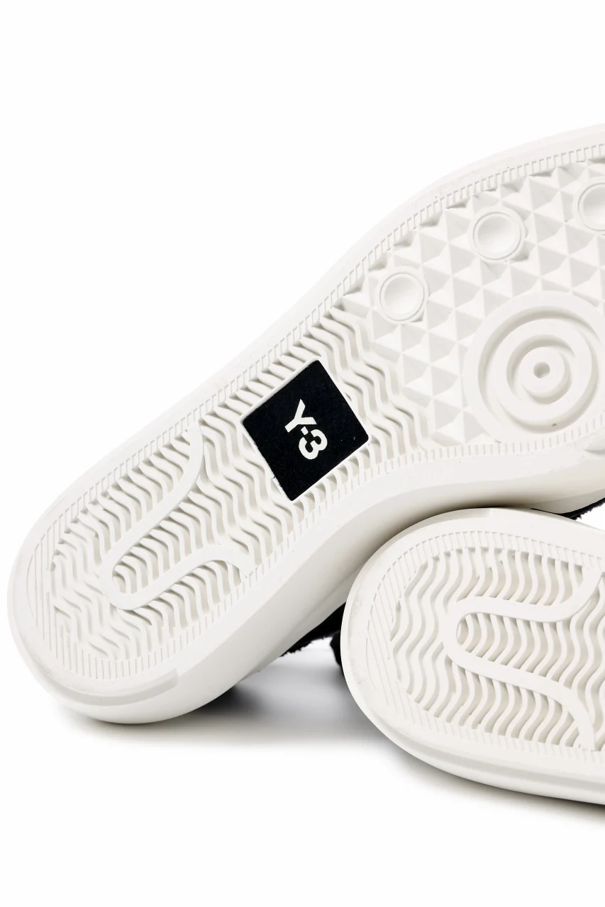 Y-3 Yohji Yamamoto NIZZA LOW (BLACK x BLACK x WHITE) - Image 12