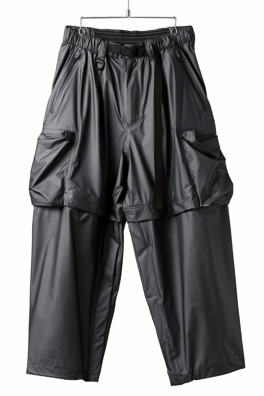 Y-3 Yohji Yamamoto OUTDOOR 2WAY PANTS / GORE-TEX RIPSTOP (BLACK)