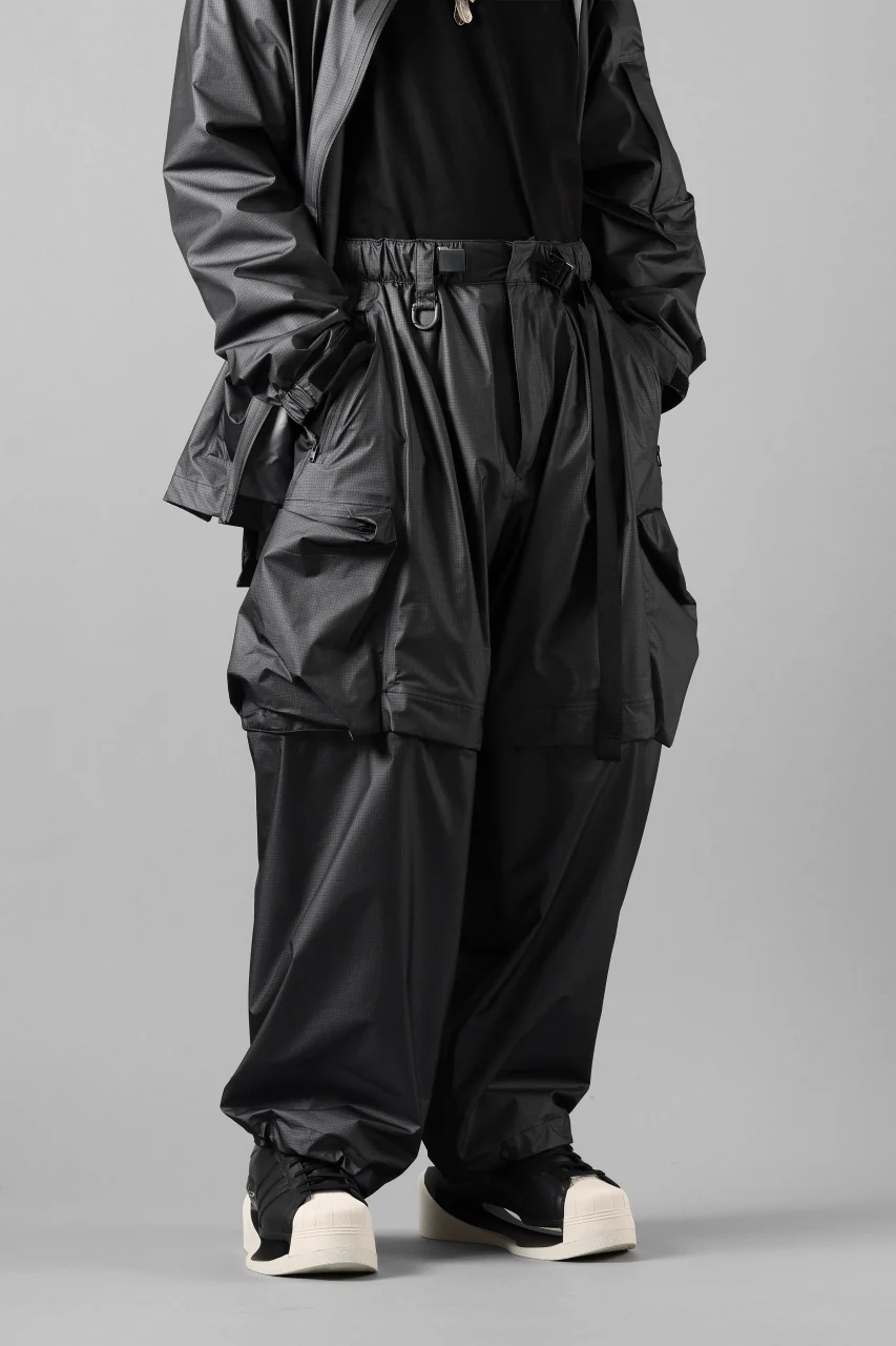 Y-3 Yohji Yamamoto OUTDOOR 2WAY PANTS / GORE-TEX RIPSTOP (BLACK) - Image 19