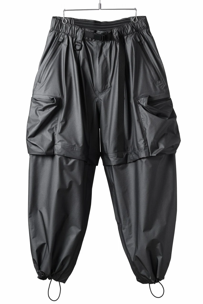 Y-3 Yohji Yamamoto OUTDOOR 2WAY PANTS / GORE-TEX RIPSTOP (BLACK) - Image 4