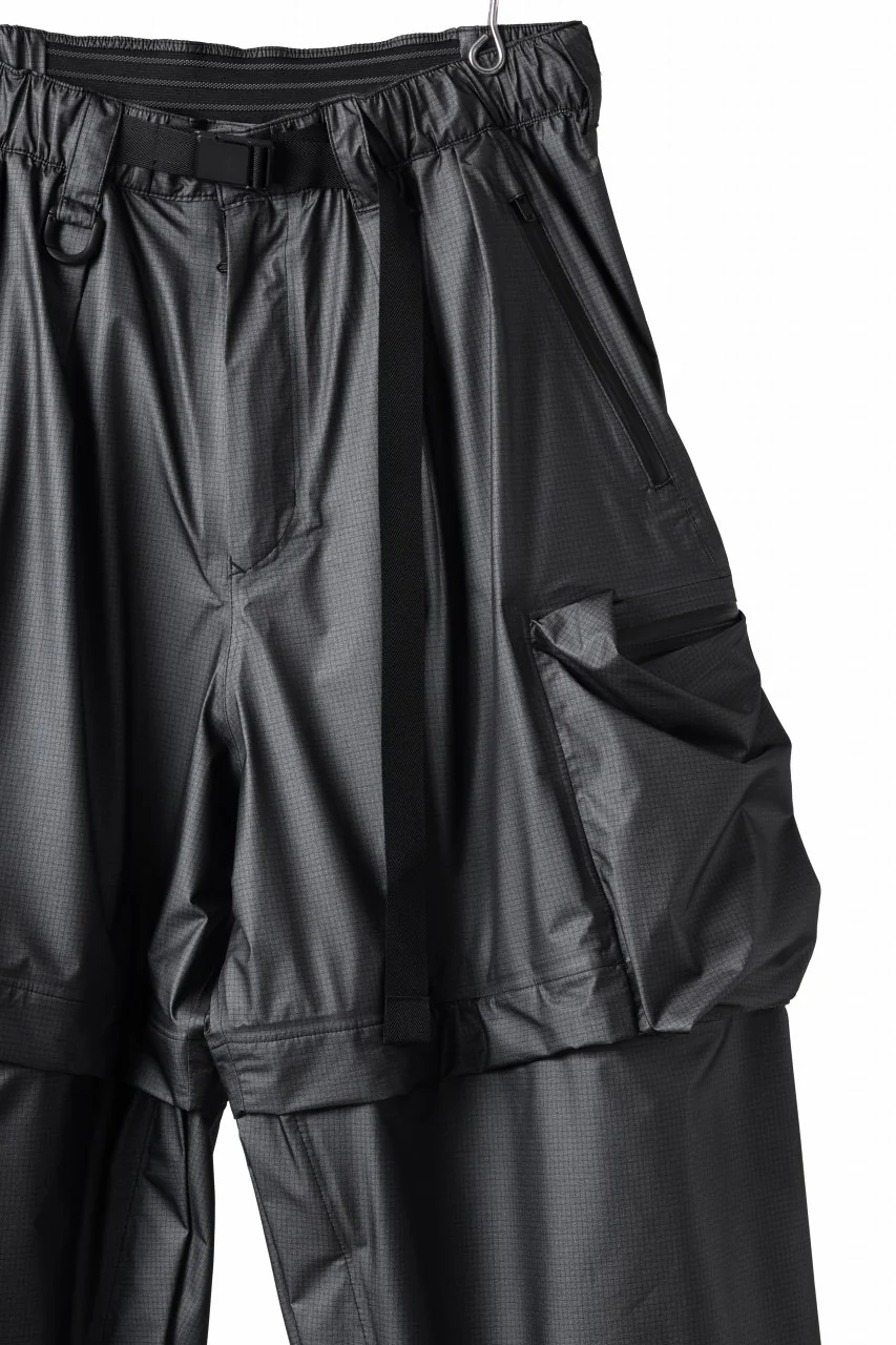 Y-3 Yohji Yamamoto OUTDOOR 2WAY PANTS / GORE-TEX RIPSTOP (BLACK) - Image 6