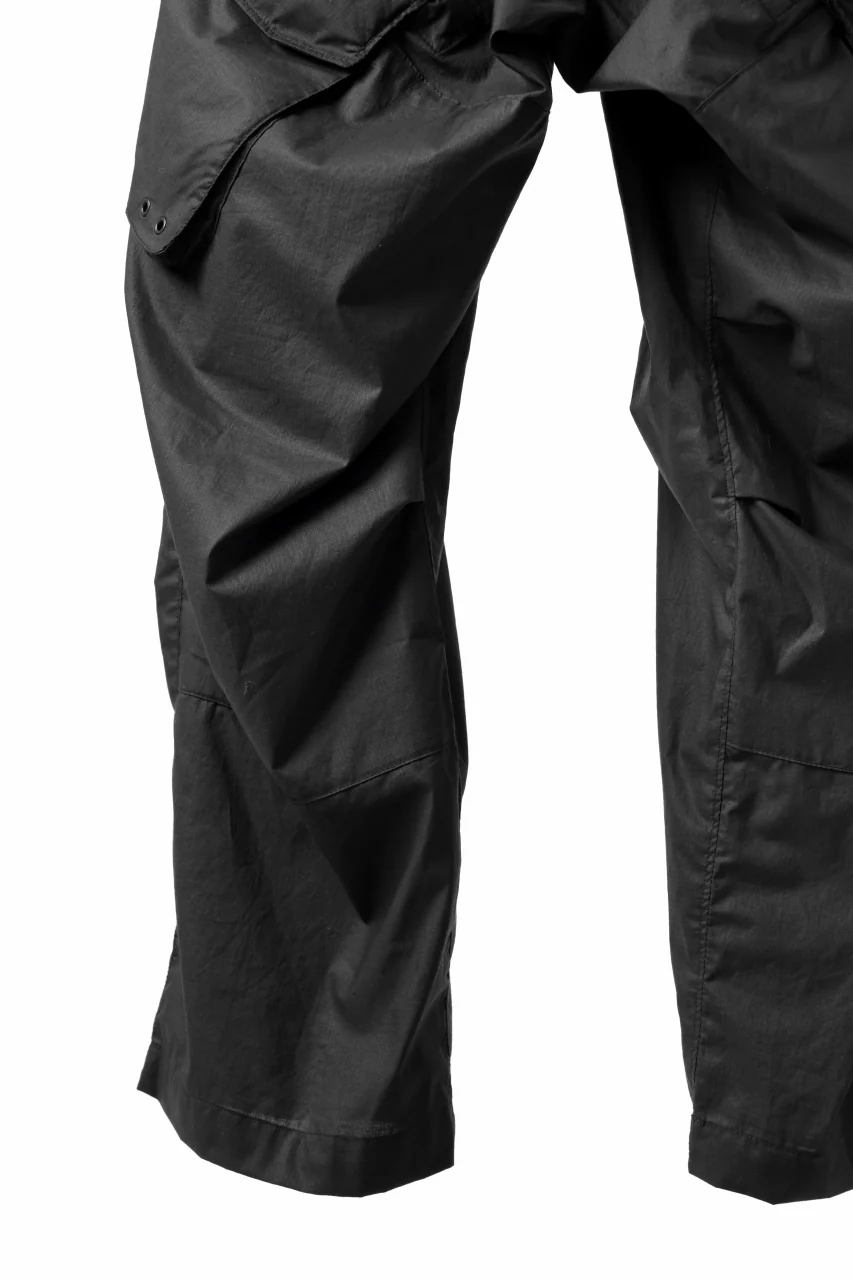 Y-3 Yohji Yamamoto OUTDOOR CARGO PANTS / RIPSTOP COTTON (BLACK) - Image 5