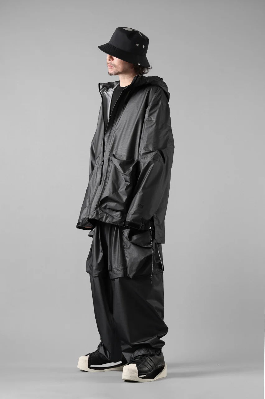 Y-3 Yohji Yamamoto OUTDOOR HOODIE JACKET / GORE-TEX RIPSTOP (BLACK) - Image 41
