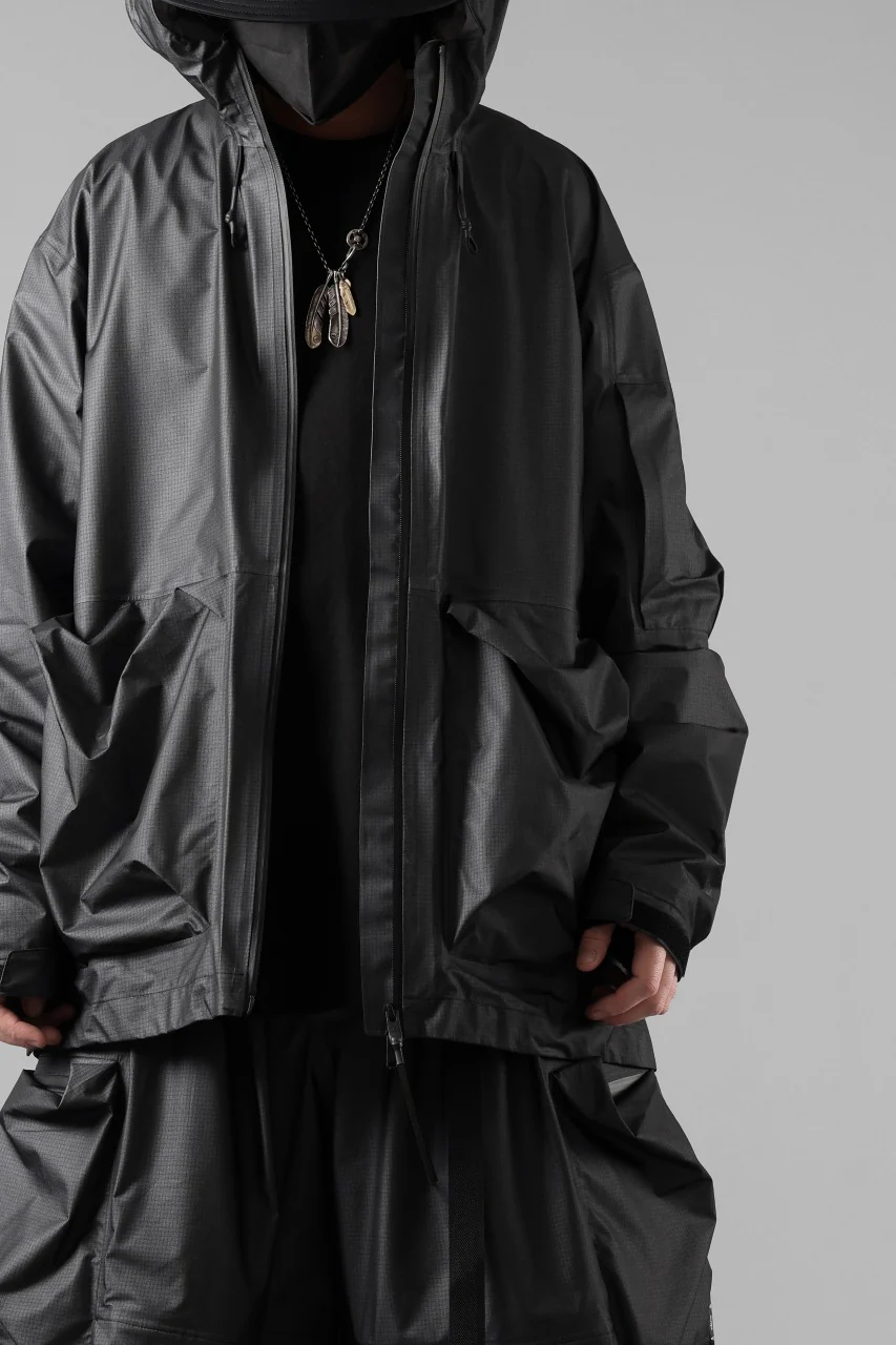 Y-3 Yohji Yamamoto OUTDOOR HOODIE JACKET / GORE-TEX RIPSTOP (BLACK) - Image 46