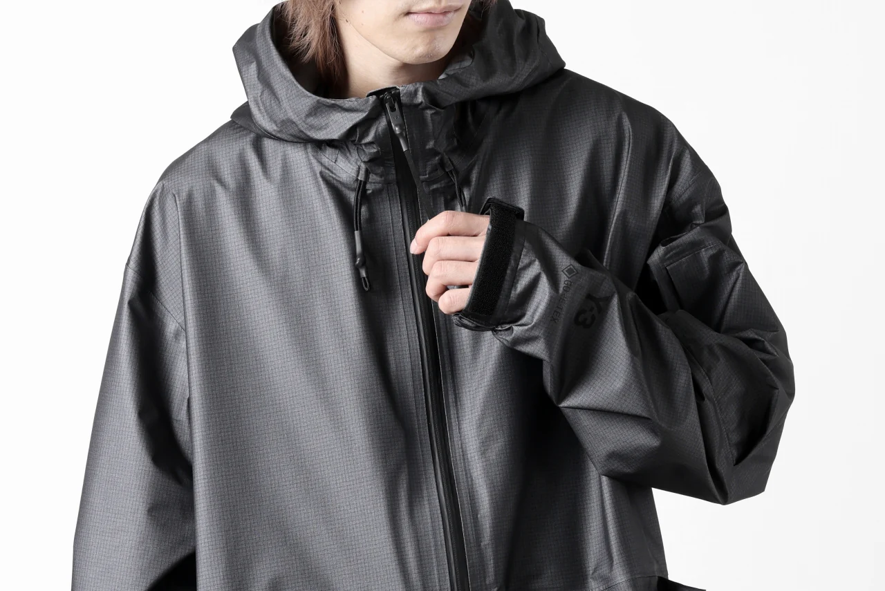 Y-3 Yohji Yamamoto OUTDOOR HOODIE JACKET / GORE-TEX RIPSTOP (BLACK) - Image 55