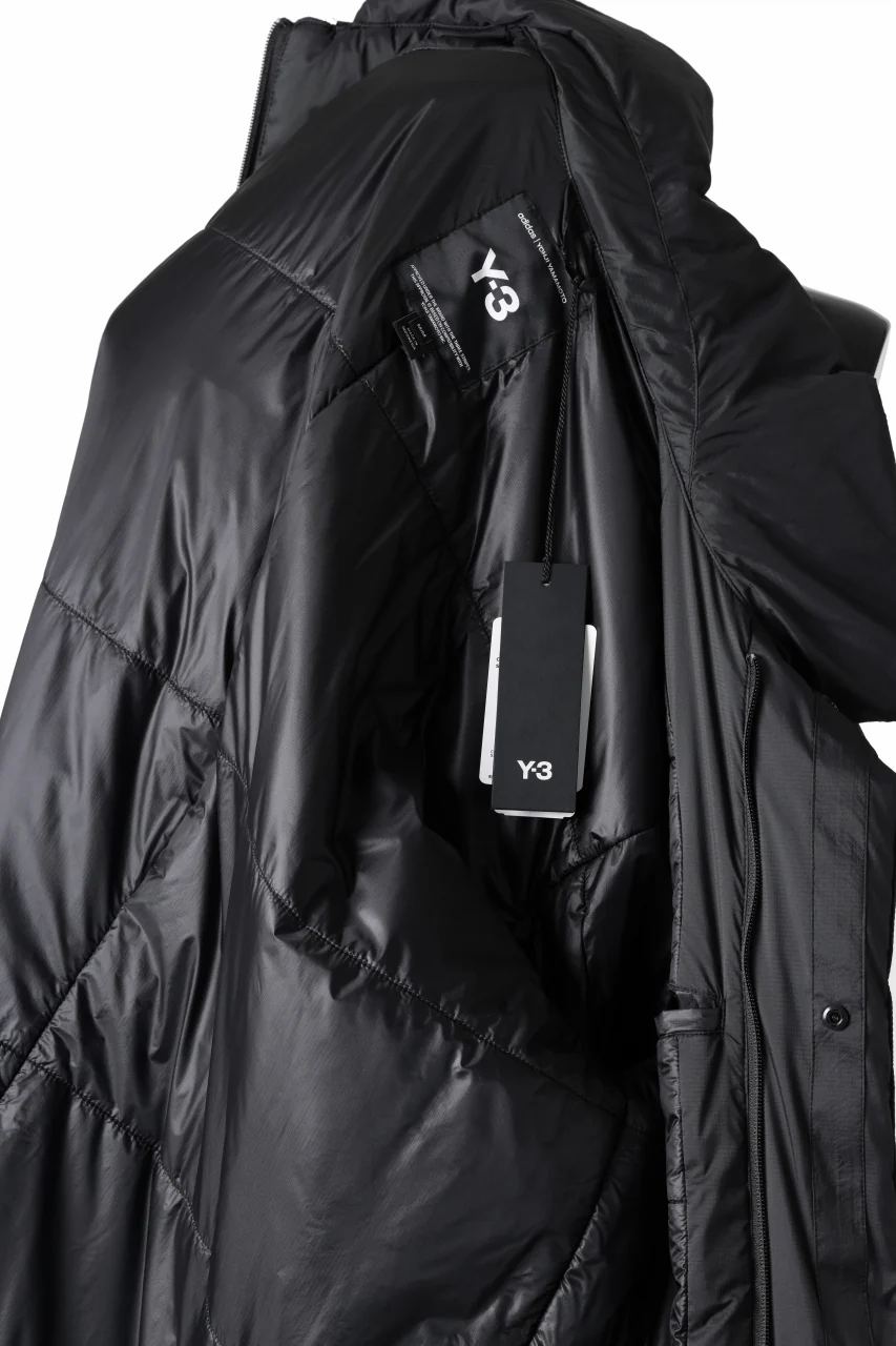 Y-3 Yohji Yamamoto PADDED COAT / PERTEX QUANTUM & PRIMALOFT® (BLACK) - Image 17
