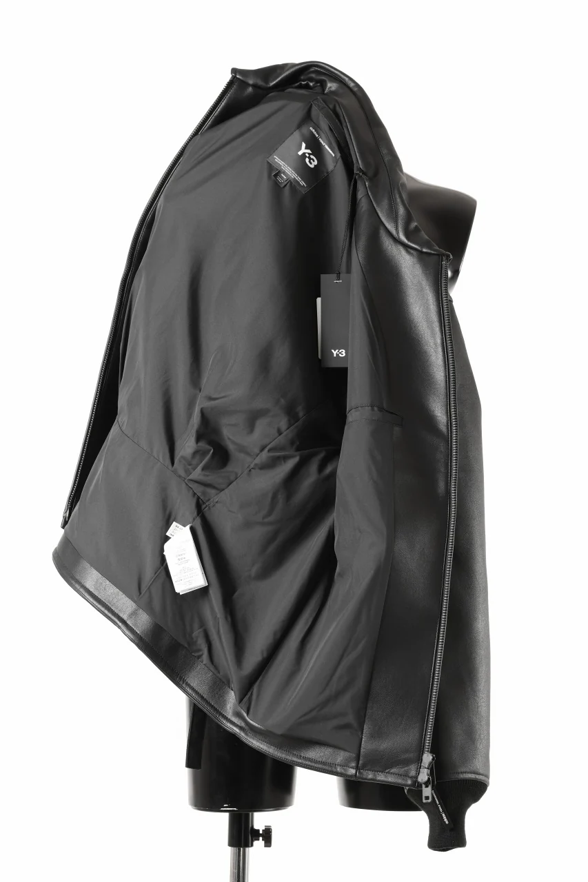 Y-3 Yohji Yamamoto PLEATHER CLASSIC JACKET (BLACK) - Image 6