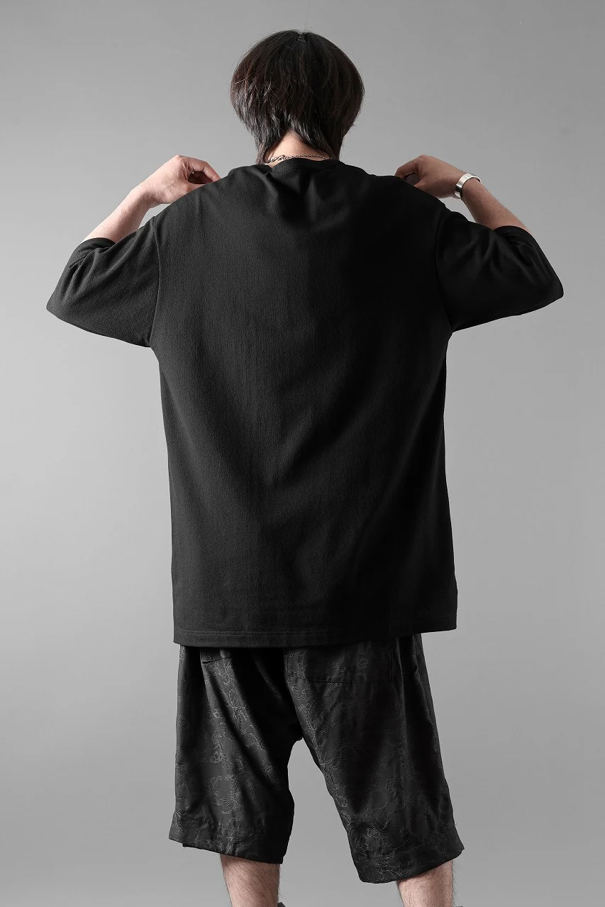 Y-3 Yohji Yamamoto POCKET S/S TEE / CREPE COTTON JERSEY (BLACK) - Image 11
