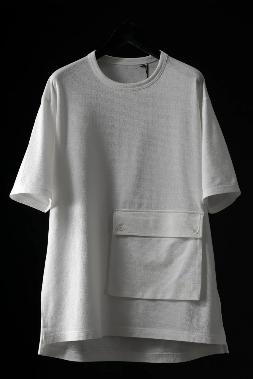 Y-3 Yohji Yamamoto POCKET S/S TEE / CREPE COTTON JERSEY (OFF WHITE)