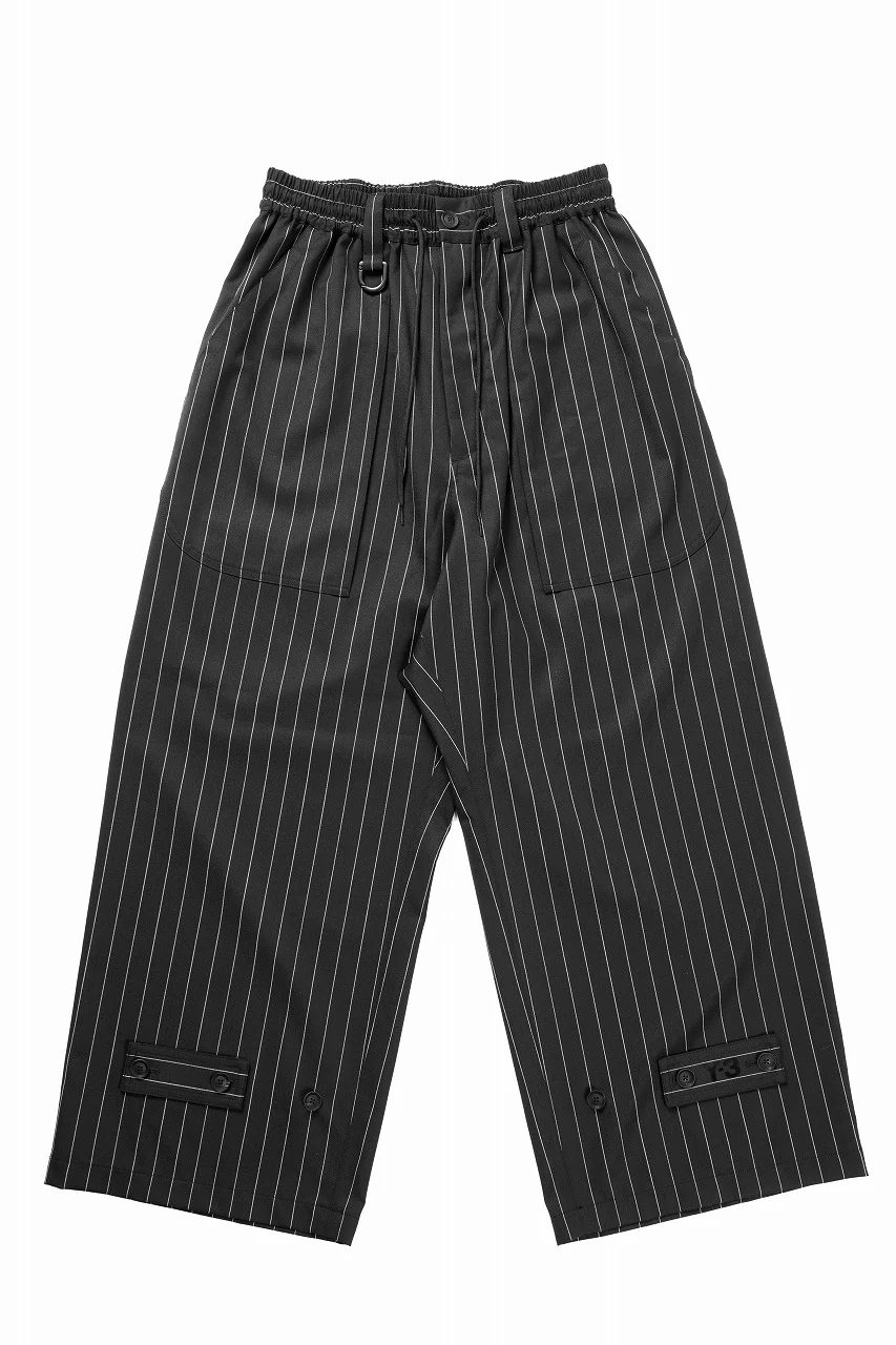Y-3 Yohji Yamamoto PS REFIND WIDE LEG PANTS (BLACK / CHALK PEARL)