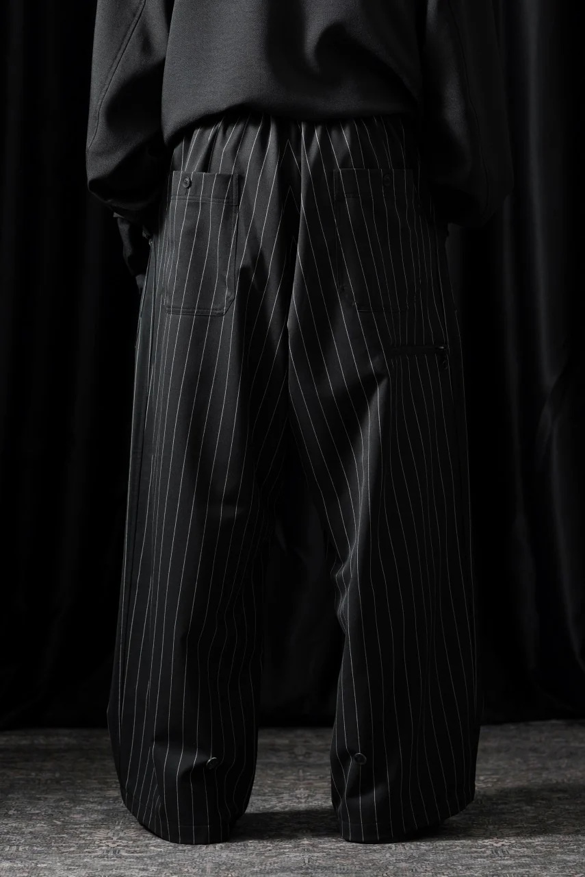 Y-3 Yohji Yamamoto PS REFIND WIDE LEG PANTS (BLACK / CHALK PEARL) - Image 11