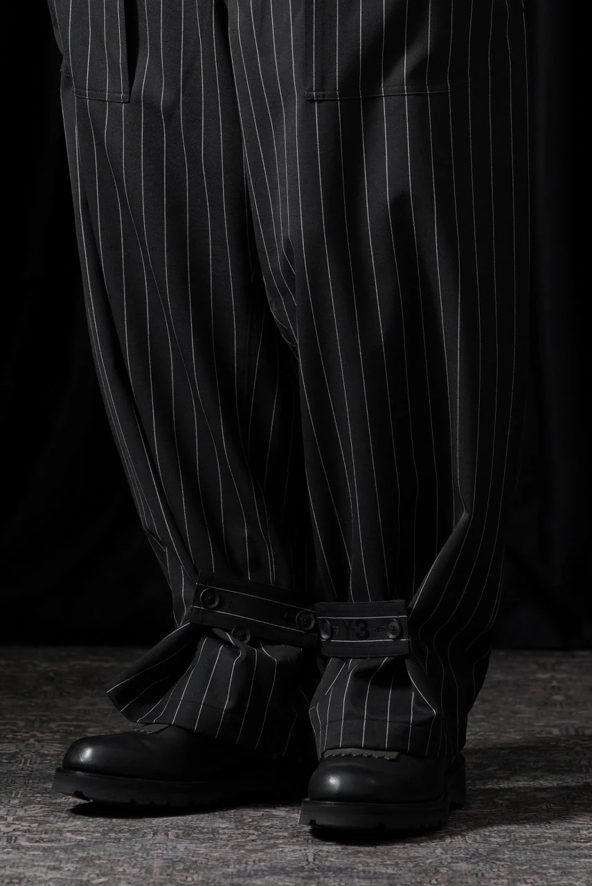 Y-3 Yohji Yamamoto PS REFIND WIDE LEG PANTS (BLACK / CHALK PEARL) - Image 12
