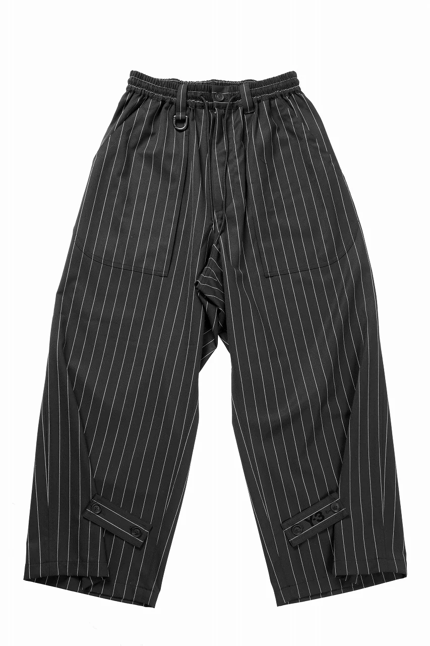 Y-3 Yohji Yamamoto PS REFIND WIDE LEG PANTS (BLACK / CHALK PEARL) - Image 3