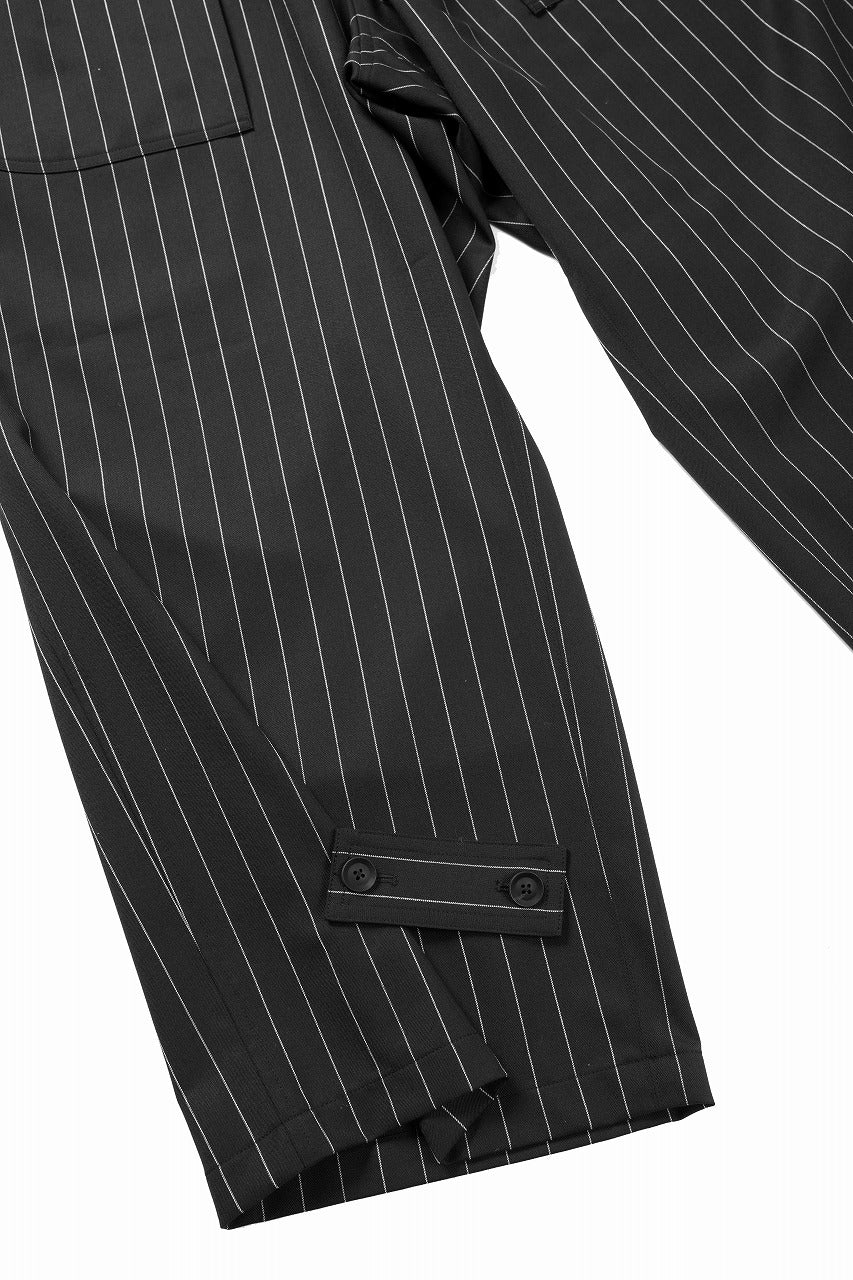 Y-3 Yohji Yamamoto PS REFIND WIDE LEG PANTS (BLACK / CHALK PEARL) - Image 8