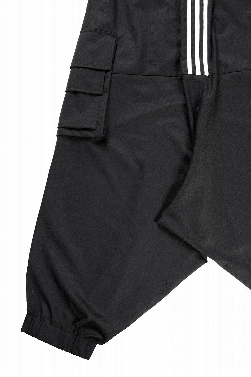 Y-3 Yohji Yamamoto REFINED WOOL SARROUEL CARGO PANTS (BLACK) - Image 10
