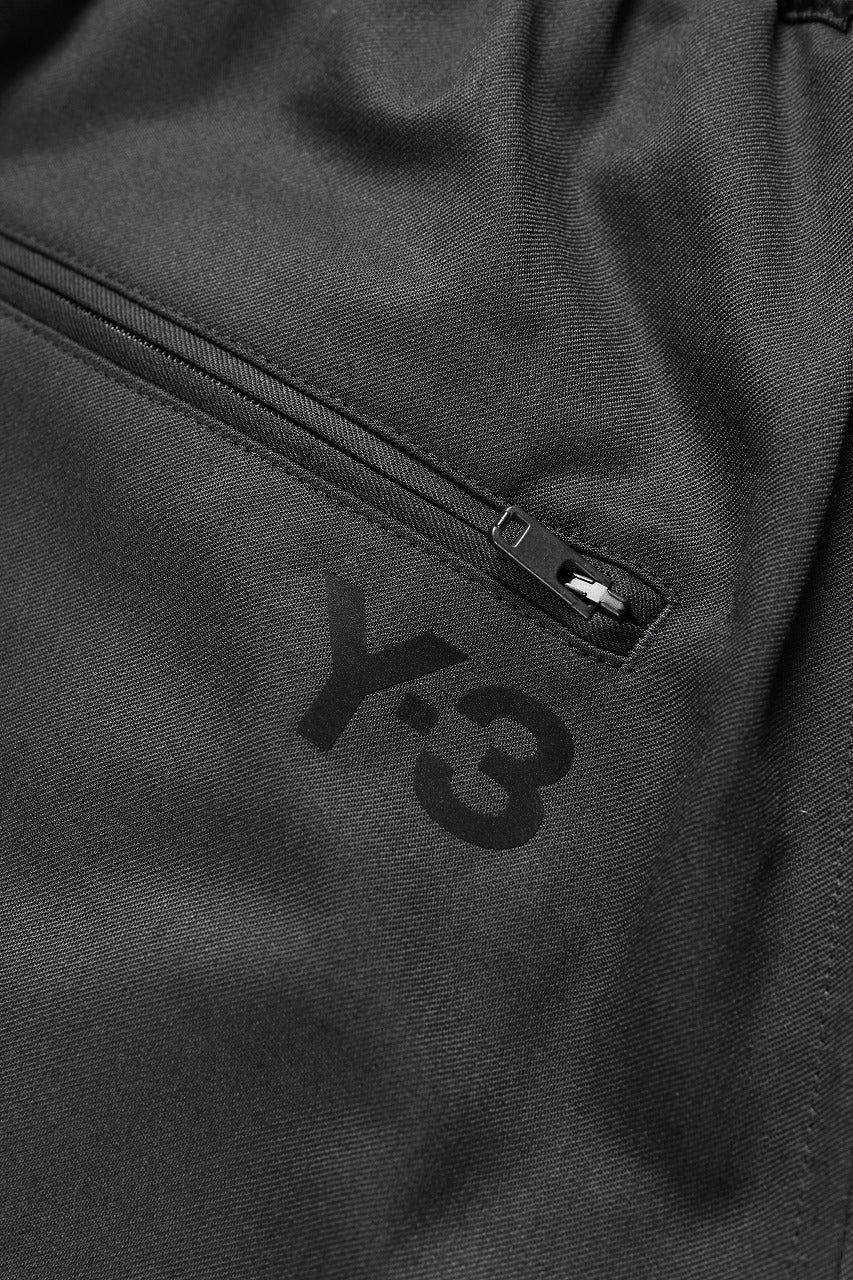Y-3 Yohji Yamamoto REFINED WOOL SARROUEL CARGO PANTS (BLACK) - Image 11