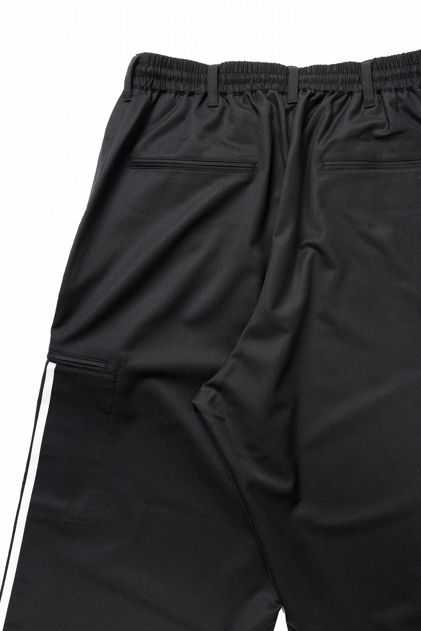 Y-3 Yohji Yamamoto REFINED WOOL STRAIGHT PANTS (BLACK) - Image 12