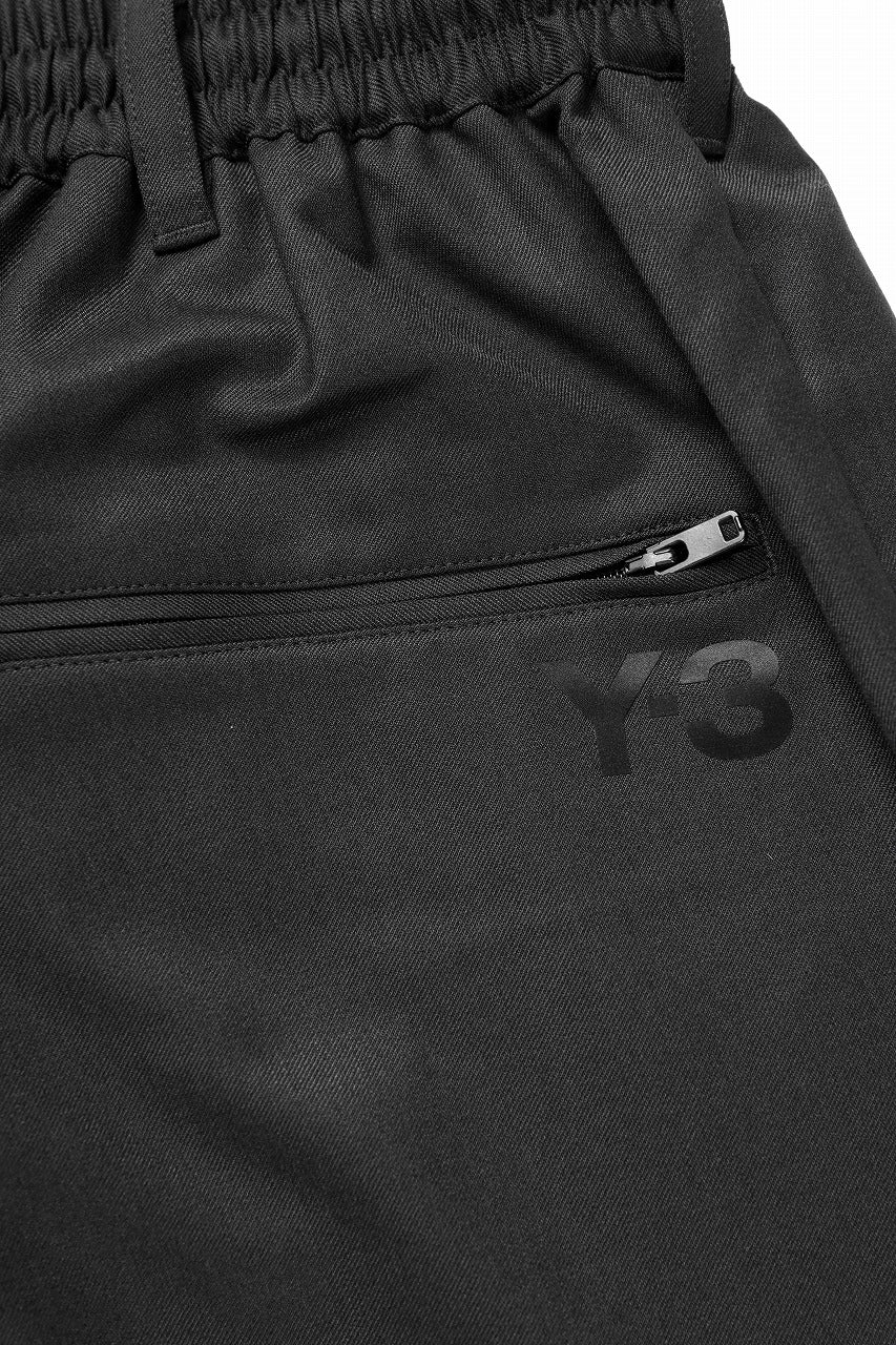 Y-3 Yohji Yamamoto REFINED WOOL STRAIGHT PANTS (BLACK) - Image 13