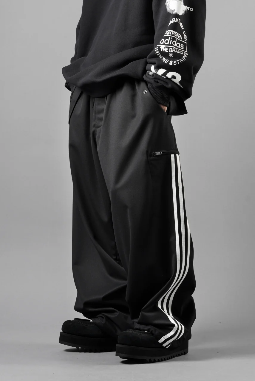 Y-3 Yohji Yamamoto REFINED WOOL STRAIGHT PANTS (BLACK) - Image 16