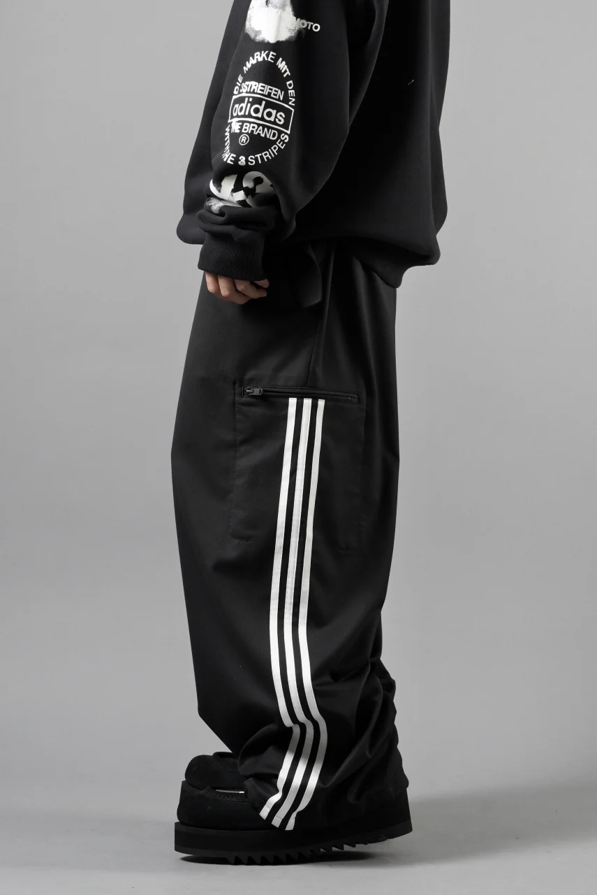 Y-3 Yohji Yamamoto REFINED WOOL STRAIGHT PANTS (BLACK) - Image 18