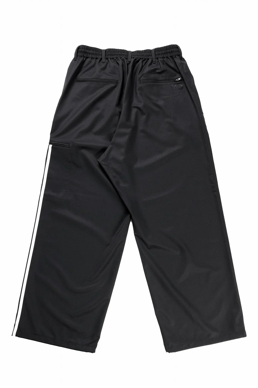 Y-3 Yohji Yamamoto REFINED WOOL STRAIGHT PANTS (BLACK) - Image 4