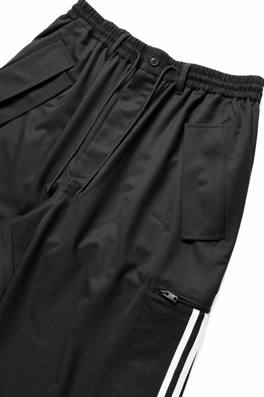 Y-3 Yohji Yamamoto REFINED WOOL STRAIGHT PANTS (BLACK) - Image 8
