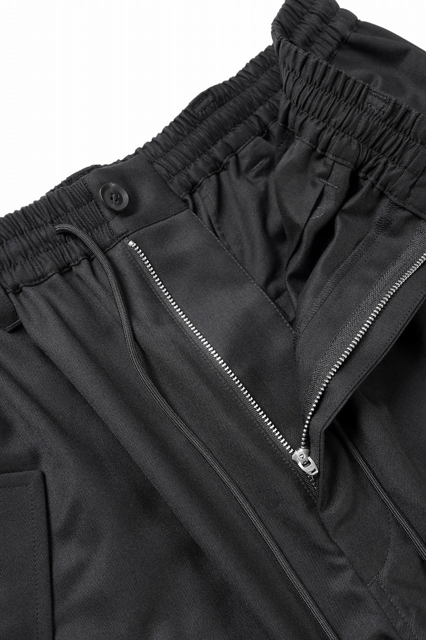 Y-3 Yohji Yamamoto REFINED WOOL STRAIGHT PANTS (BLACK) - Image 9